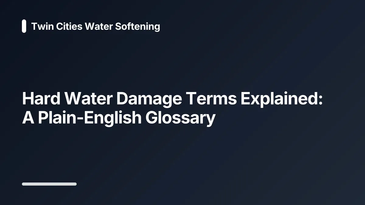 hard water damage glossary
